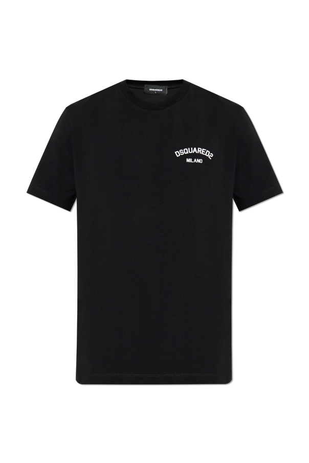 Tシャツ・カットソー DSQUARED2 Men T-shirt Black S74GD1405S24583 900 Dsquared2 men's cotton T-shirt with logo graphic